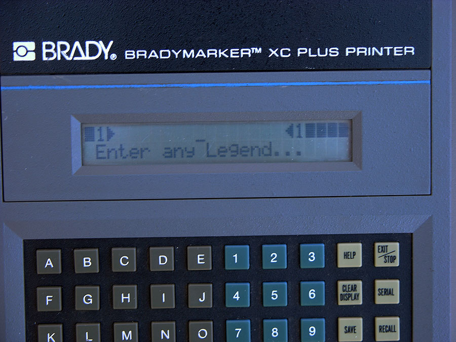Brady Label Maker Bradymarker XC Plus Printer BMXCPLUS with Case and
